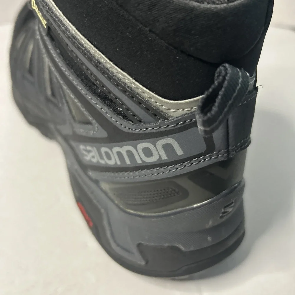 Salomon X Ultra Mid 2 Ortholite Contagrip  Gore-Tex Boots Black Mens US 8.5